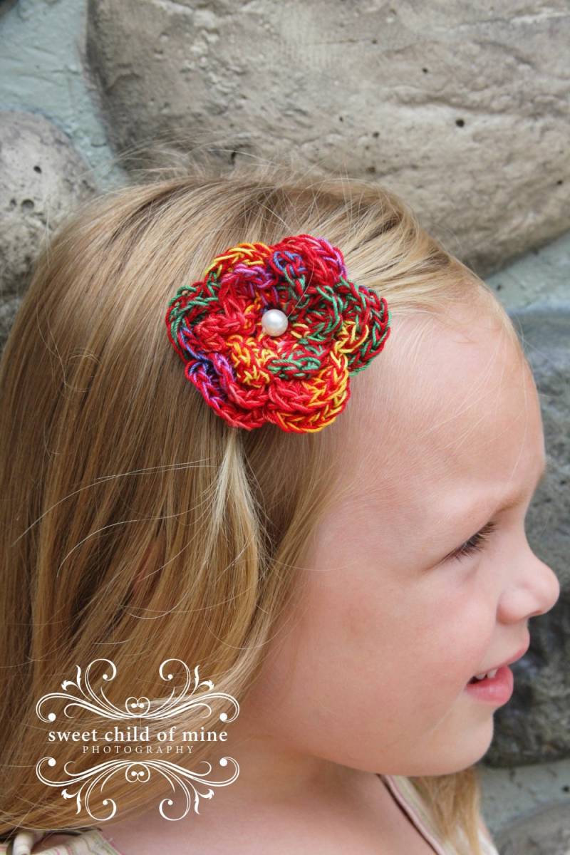 Farbexplosion Haarspange von PrairieGirlDesignZ