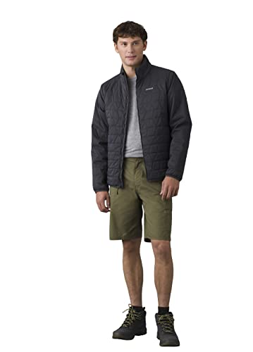 prAna Herren Kurze Hose mit doppeltem Schirm Shorts, Cargo Green, 36W x 8L von Prana