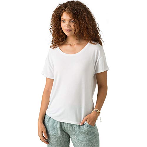 prAna Foundation Slouch Top - Women's White, S von Prana