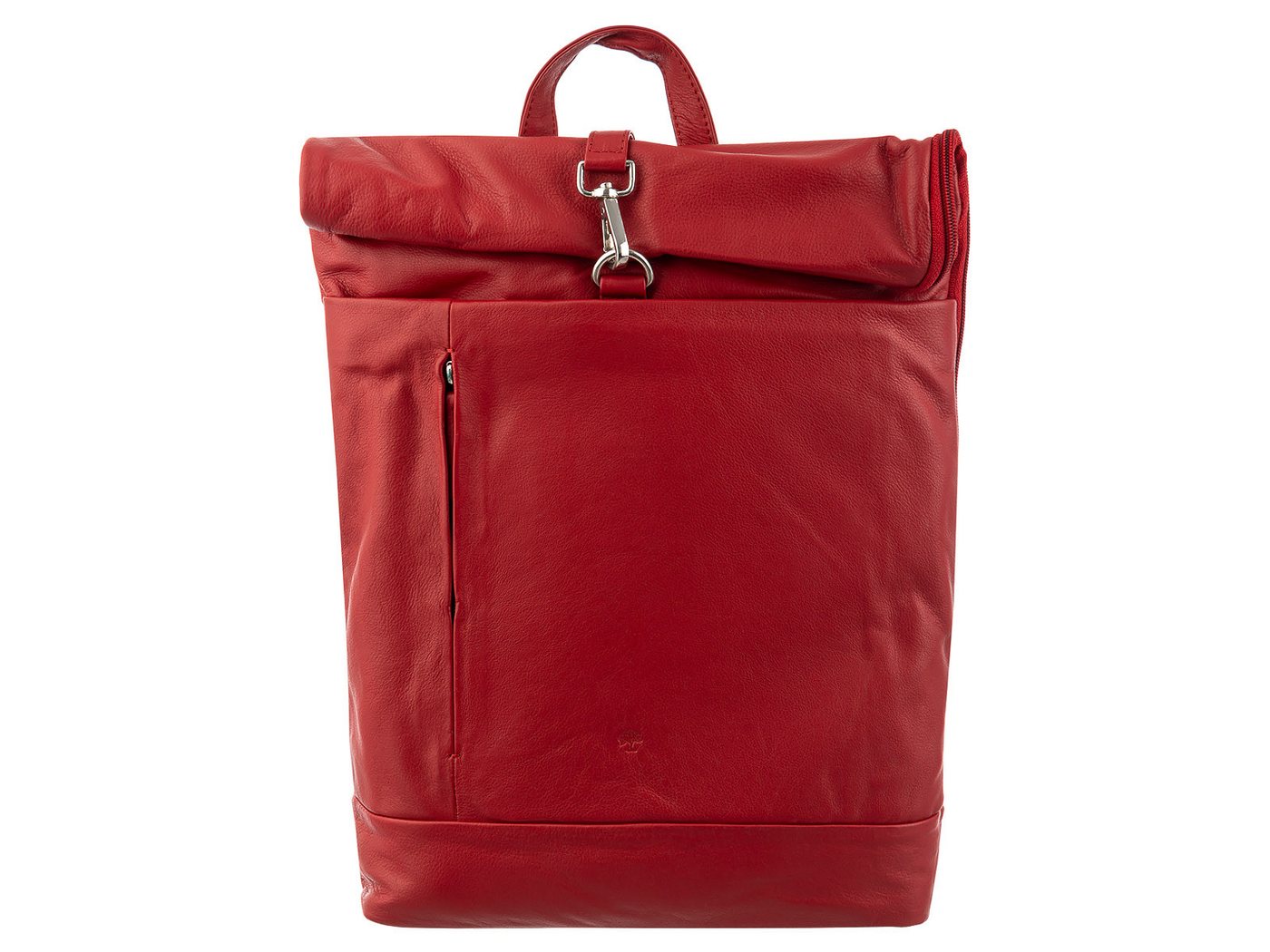 Prato Cityrucksack LM Asif Al16-N Cityrucksack Rindleder Rolltop (ein Stück, 1-tlg., ca. B/H/T 27/38/9 cm), leicht von Prato