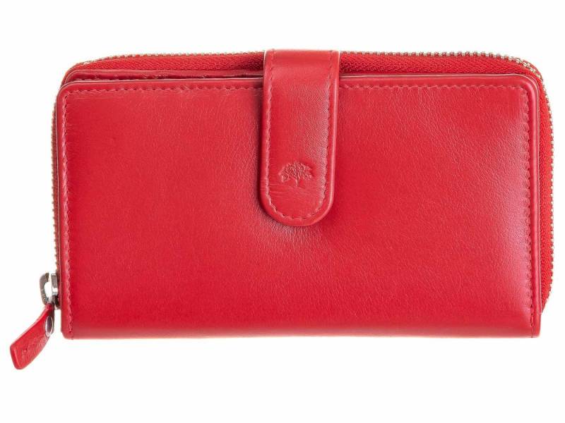 Prato Geldbörse LM Damen Reißverschlussbörse mit RFID Blocker B06-K-RFID (1-tlg), schließt mit Druckknopf von Prato