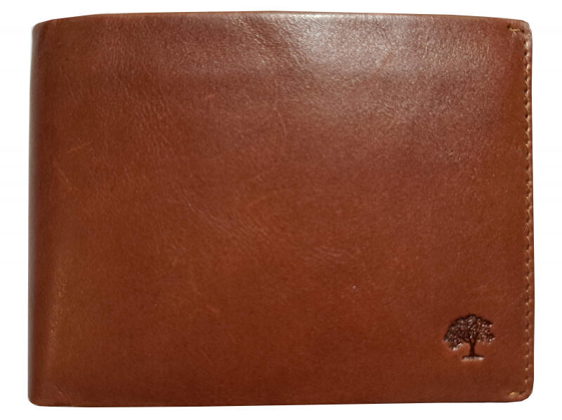 Prato - Prato Geldbörse Querformat medium RFID echt Leder braun Braun von Prato