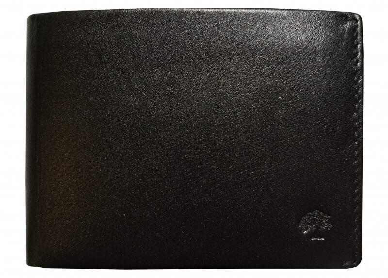 Prato - Prato Geldbörse Querformat medium RFID echt Leder schwarz Schwarz von Prato