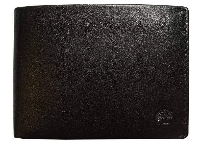 Prato - Prato Geldbörse Querformat medium RFID echt Leder schwarz Schwarz von Prato