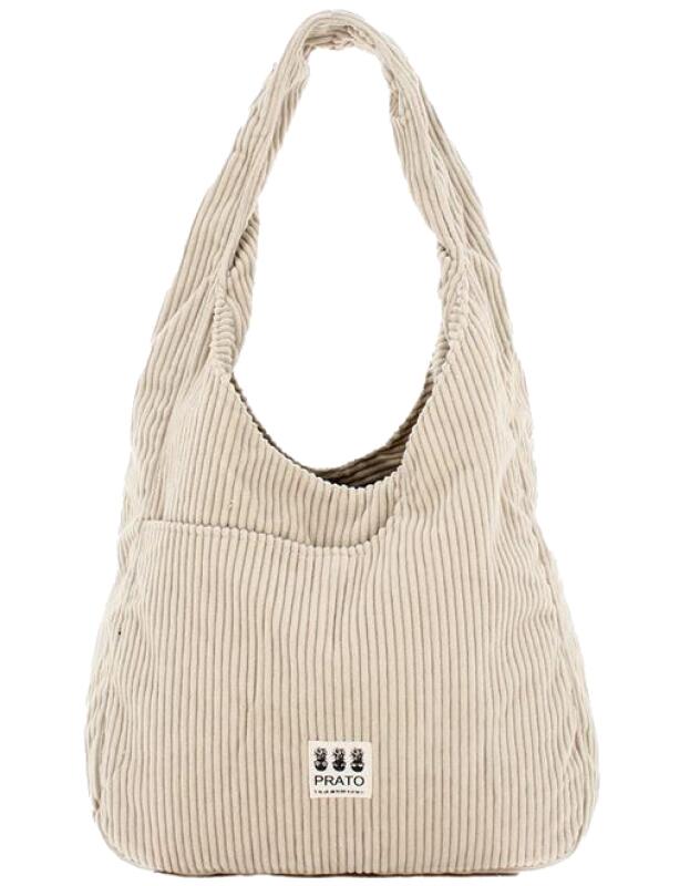 Prato - Prato Kordbeutel light beige Beige von Prato