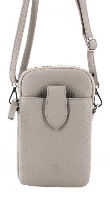 Prato - Prato LM Asif Handy Umhängetasche echt Leder light grey Grau von Prato