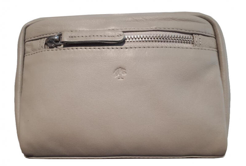 Prato - Prato LM Asif Umhängetasche -Gürteltasche genarbtes Rindleder light grey Grau von Prato