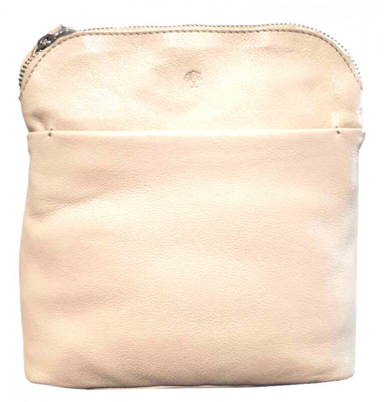 Prato - Prato LM Asif kleine Umhängetasche genarbtes Rindleder beige Beige von Prato
