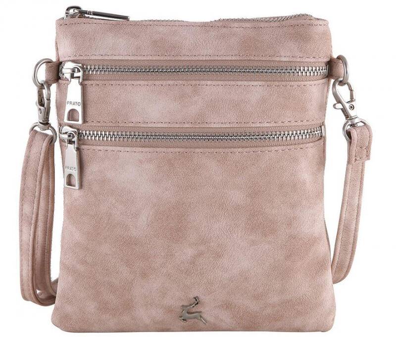 Prato - Prato LM Joyce Umhängetasche Vintage PU klein light rose Rose von Prato