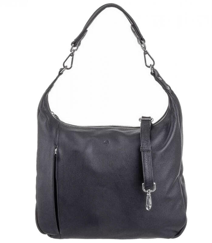 Prato - Prato LM Shahid Beuteltasche echt Rindleder schwarz Schwarz von Prato