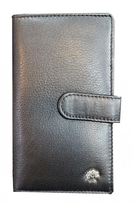 Prato - Prato LM Shahid Geldbörse mit RVrund RFID-Schutz echt Leder black multi Multicolor von Prato