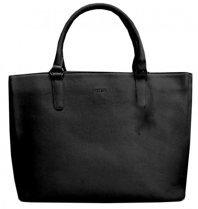 Prato - Prato LM Shahid Handtasche echt Rindleder black Schwarz von Prato