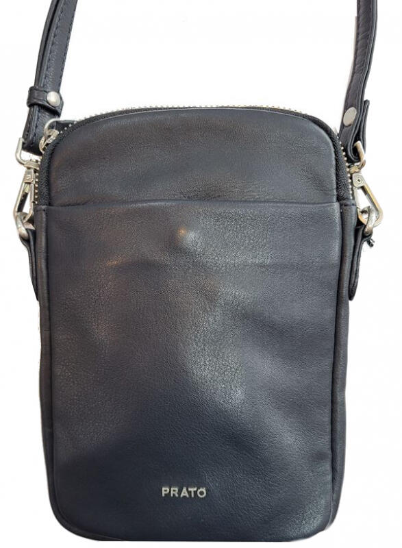 Prato - Prato LM Shahid Handy Umhängetasche echt Leder dark blue Blau von Prato