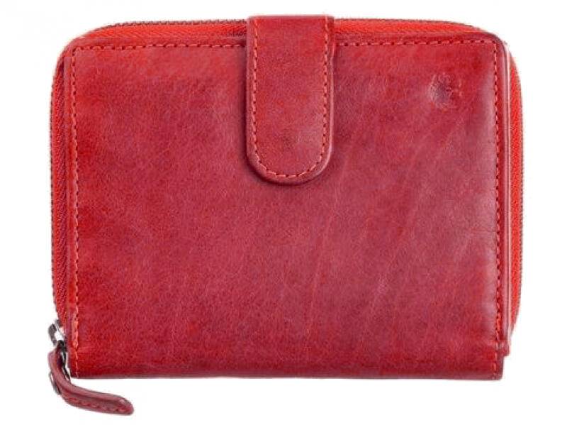 Prato - Prato LM Shahid RV-Börse mit RFID echt Rindleder rot Rot von Prato