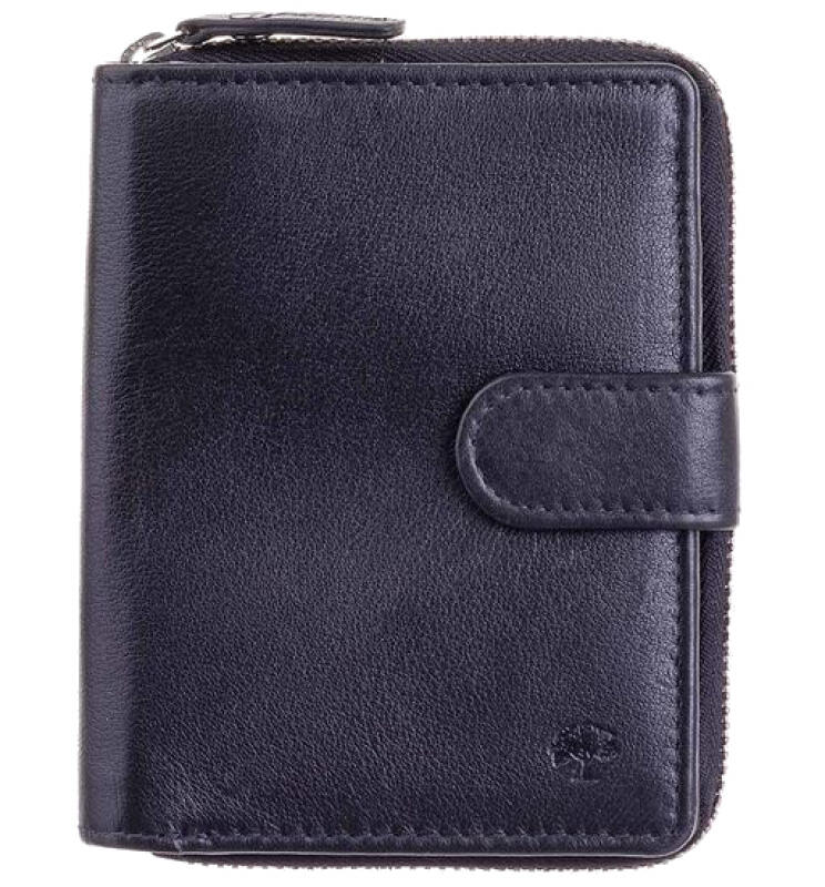 Prato - Prato LM Shahid RV-Börse mit RFID echt Rindleder schwarz Schwarz von Prato