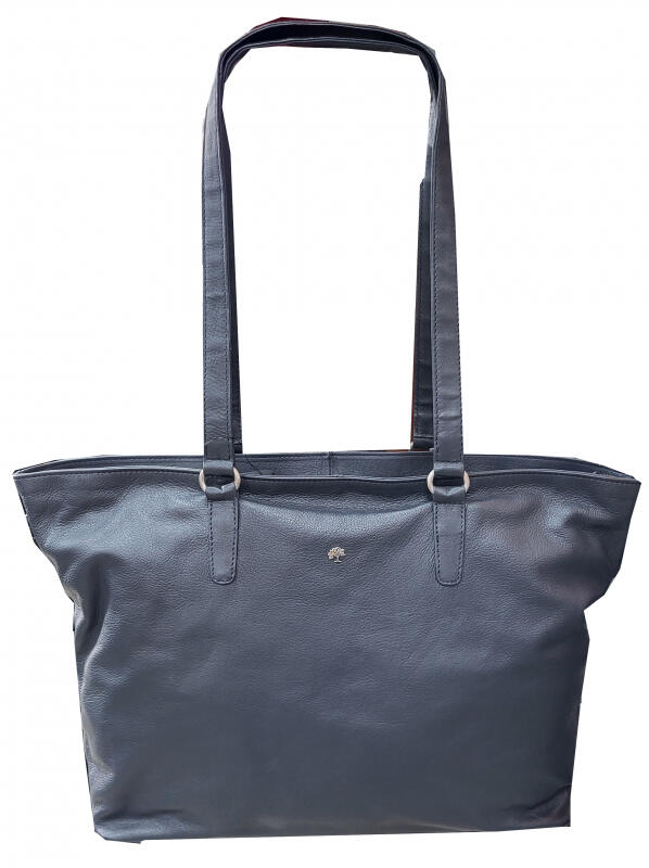 Prato - Prato LM Shahid Umhängetasche Rindleder dunkelblau Blau von Prato