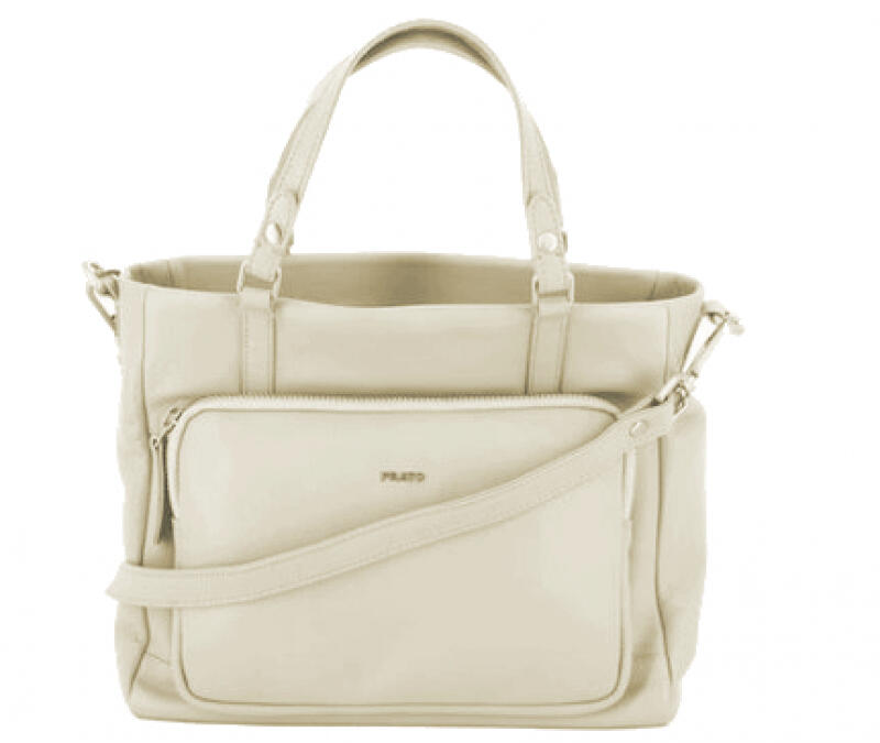 Prato - Prato LM Shahid Umhängetasche echt Leder light beige Beige von Prato