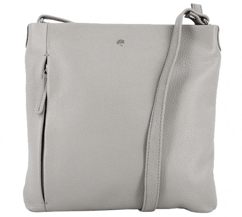 Prato - Prato LM Shahid Umhängetasche echt Leder light grey Grau von Prato