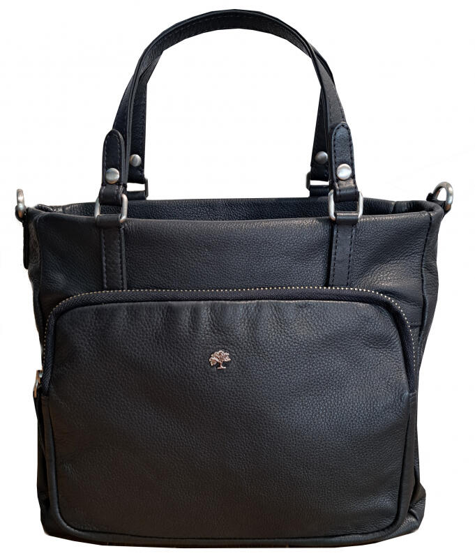 Prato - Prato LM Shahid Umhängetasche echt Rindleder darkblue Blau von Prato