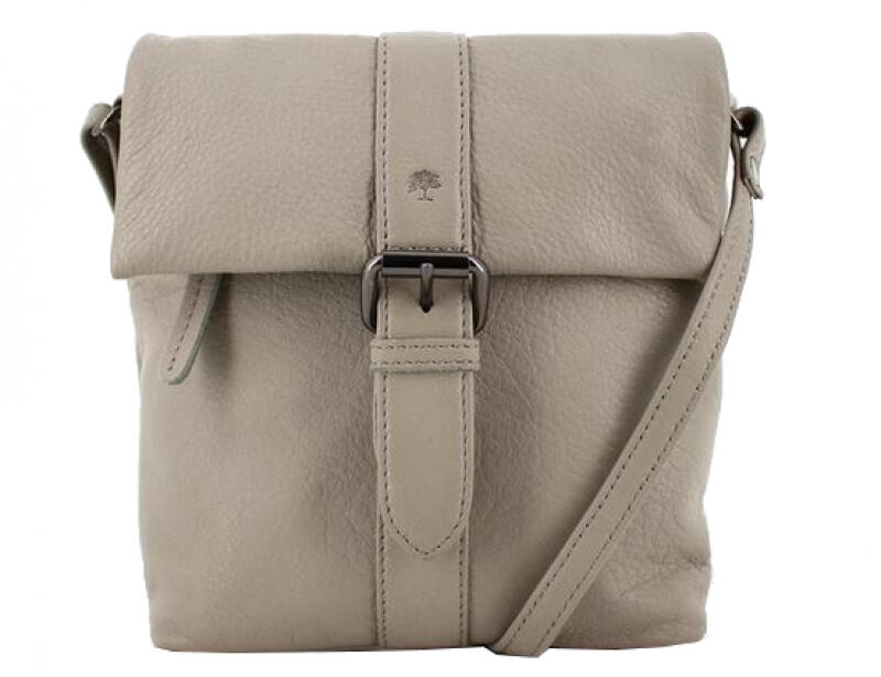 Prato - Prato LM Shahid Umhängetasche echt Rindleder grau Grau von Prato