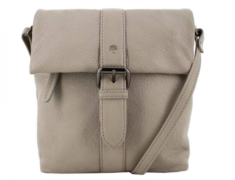 Prato - Prato LM Shahid Umhängetasche echt Rindleder grau Grau von Prato