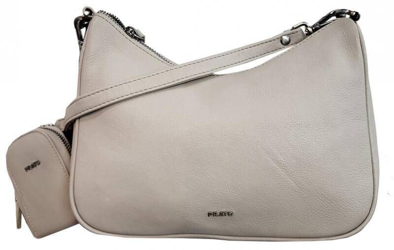 Prato - Prato LM Shahid Umhängetasche echt Rindleder light beige Beige von Prato
