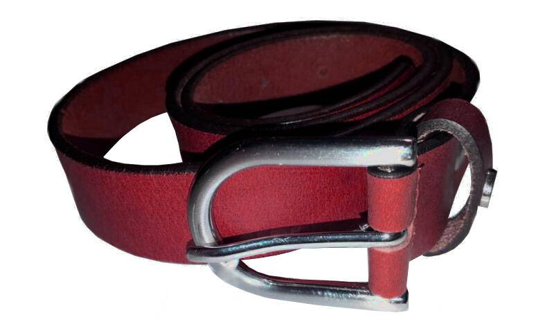 Prato - Prato LM Vishal Damengürtel 105cm echt Leder rot Rot von Prato