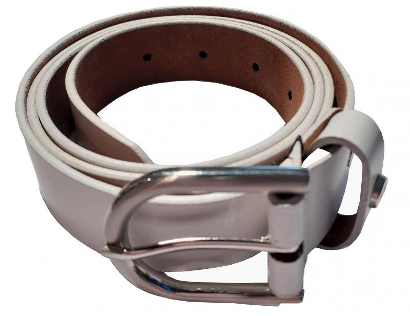 Prato - Prato LM Vishal Damengürtel 90cm echt Leder weiß Weiß von Prato