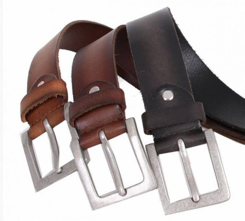 Prato - Prato LM Vishal G22 Jeansgürtel 105cm Büffelleder dark cognac Braun von Prato