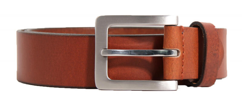 Prato - Prato LM Vishal G22 Jeansgürtel 90cm Büffelleder dark cognac Braun von Prato