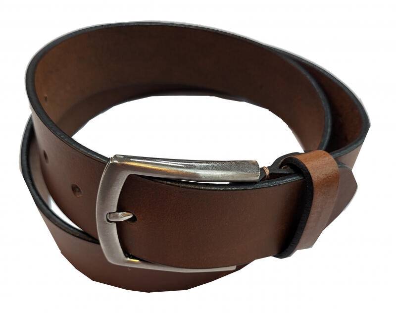 Prato - Prato LM Vishal Herrengürtel 90cm echt Leder dark cognac Braun von Prato