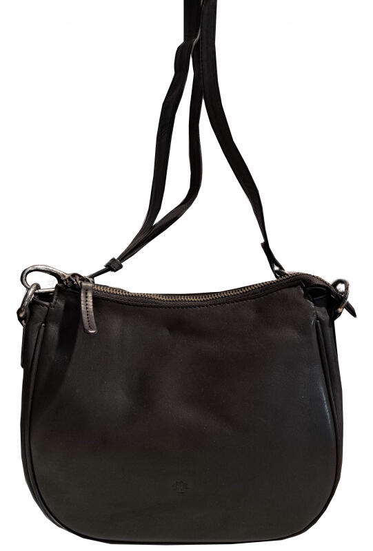 Prato - Prato OPU RV-Umhängetasche echt Leder schwarz Schwarz von Prato