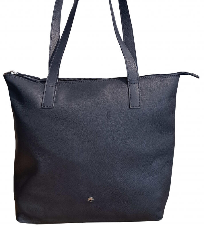 Prato - Prato Sharad Shopper echt Rindleder darkblue Blau von Prato