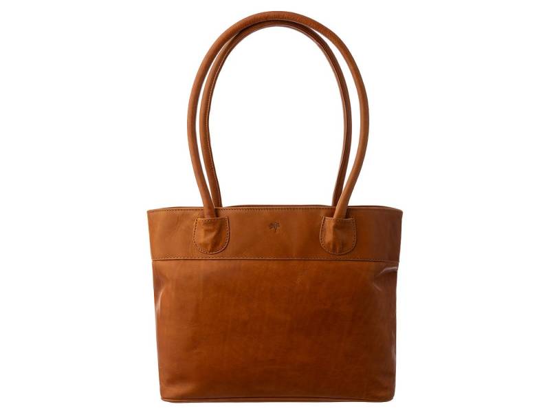 Prato Shopper LM Vivek K401 Shopper Leder light cognac (1-tlg), Leder von Prato