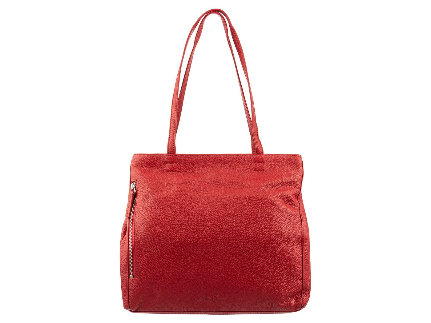 Prato Umhängetasche Damen LM Asif Tragetasche Handtasche geprägtes Rindleder 31 x 28 x 10 (ein Stück, 1-tlg., ca. B/H/T 31/28/10 cm), Innenfächer von Prato