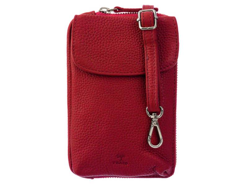 Prato Umhängetasche LM AJ08 Asif Rindleder geprägt Handy Umhängetasche (ein Stück, 1-tlg., ca. B/H/T 11/18/2 cm), Modern von Prato