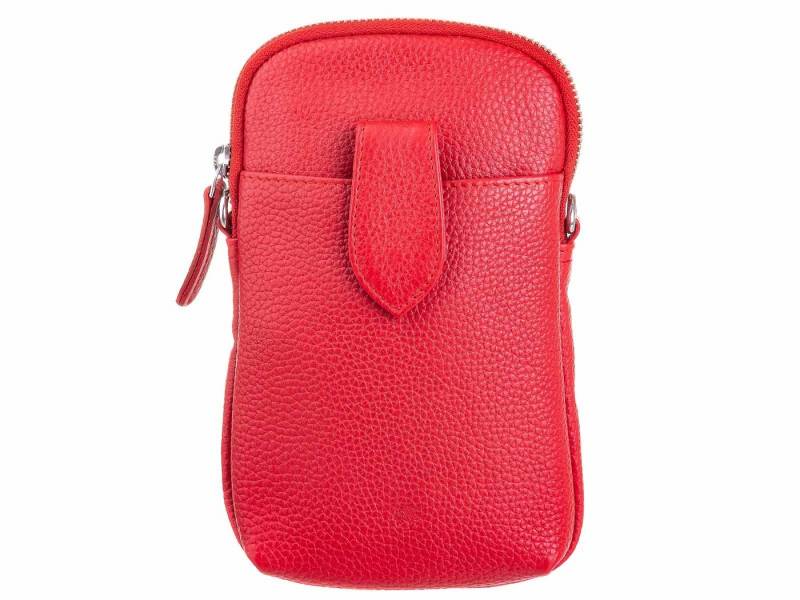 Prato Umhängetasche LM J07 Asif Rindleder glatt Handy Umhängetasche (ein Stück, 1-tlg., ca. B/H/T 13/22/3 cm), Modern von Prato