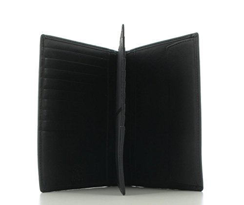 Prato Unisex Datenschutz-Börse Kredtikarten-Börse Leder Schwarz von Prato