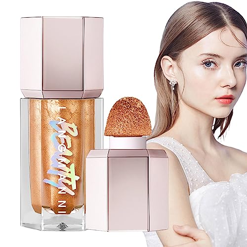 Flüssiger Textmarker,Liquid Luminizer Shimmer Stick Langlebig | Wasserfester, glatter Glitzer-Textmarker, funkelnder Textmarker, langlebiger flüssiger Luminizer-Schimmerstift Pratvider von Pratvider