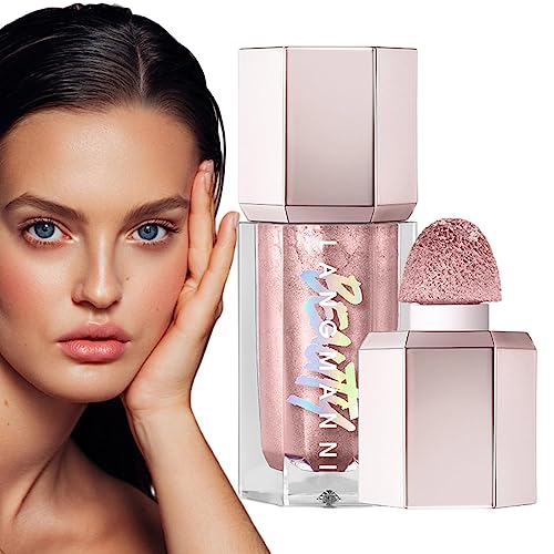 Highlight-Make-up-Flüssigkeit,Langlebige, glitzernde Highlighter für das Gesicht | Glatter Glitzer und leichter flüssiger Highlighter, wasserfestes, natürlich leuchtendes Make-up für Mädchen Pratvider von Pratvider