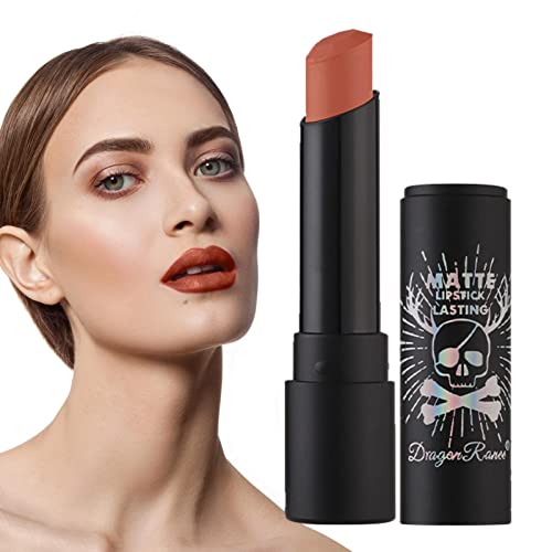 Samtmatte Lippenglasur | Dark Colors Matte Lipgloss für Damen - Wasserdichter, hochpigmentierter, matter Lipgloss, langlebiges Schönheitskosmetik-Make-up-Geschenk für Mädchen Pratvider von Pratvider