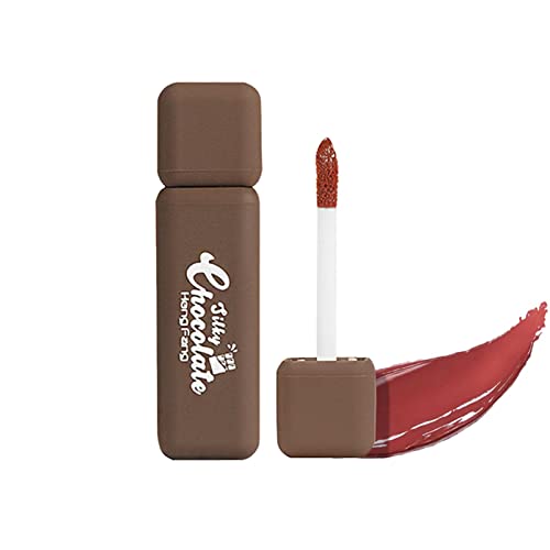 Schokoladenmatter Lippenstift | Langanhaltender, mattierender Antihaft-Lippenstift - Eleganter Nude Rich Chocolate Plant Essence Lippenglasur für Teenager-Mädchen, trockene Lippen, dunkle Pratvider von Pratvider