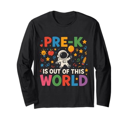 Pre-K ist Nicht von Dieser Welt, Astronaut, Design für Kinder Langarmshirt von Pre-K Is Out of This World Kids Learning Fun