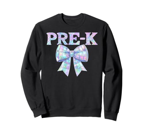 I'm Ready for Pre K Preppy Girly Coquette Bow Girl First Day Sweatshirt von PreK Level Unlocked Kids 1st Day of Pre-K Teacher