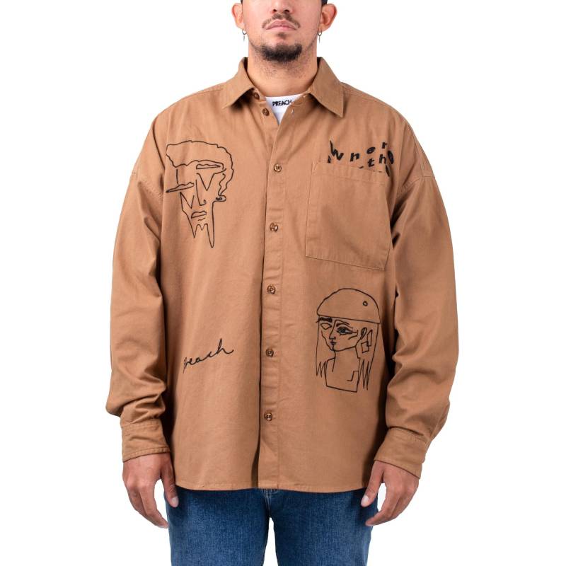 Preach Emboridered Cotton Overshirt von Preach