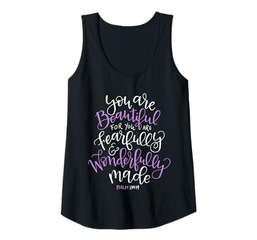 Damen Wunderbar furchtbar Wunderbar gemacht Psalm 139 14 Tank Top Damen Wunderbar furchtbar Wunderbar gemacht Psalm 139 14 Tank Top von Precious Glory Co