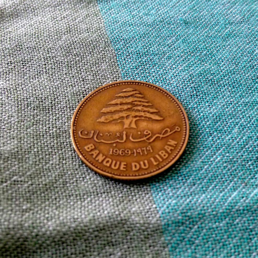 25 Qirshā/Baum Libanon Piaster Zeder, Joyeux Noël, Weihnachten, Münze, Urlaub 25 Qirshā/Baum Libanon Piaster Zeder, Joyeux Noël, Weihnachten, Münze, Urlaub von PreciousCoinage