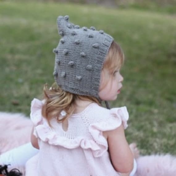 Baby Pixie Bonnet Gnome Mütze Wolle Popcorn Bubble Hat Weiche Winter Wollmütze Wintermütze von PreciousKidsnits