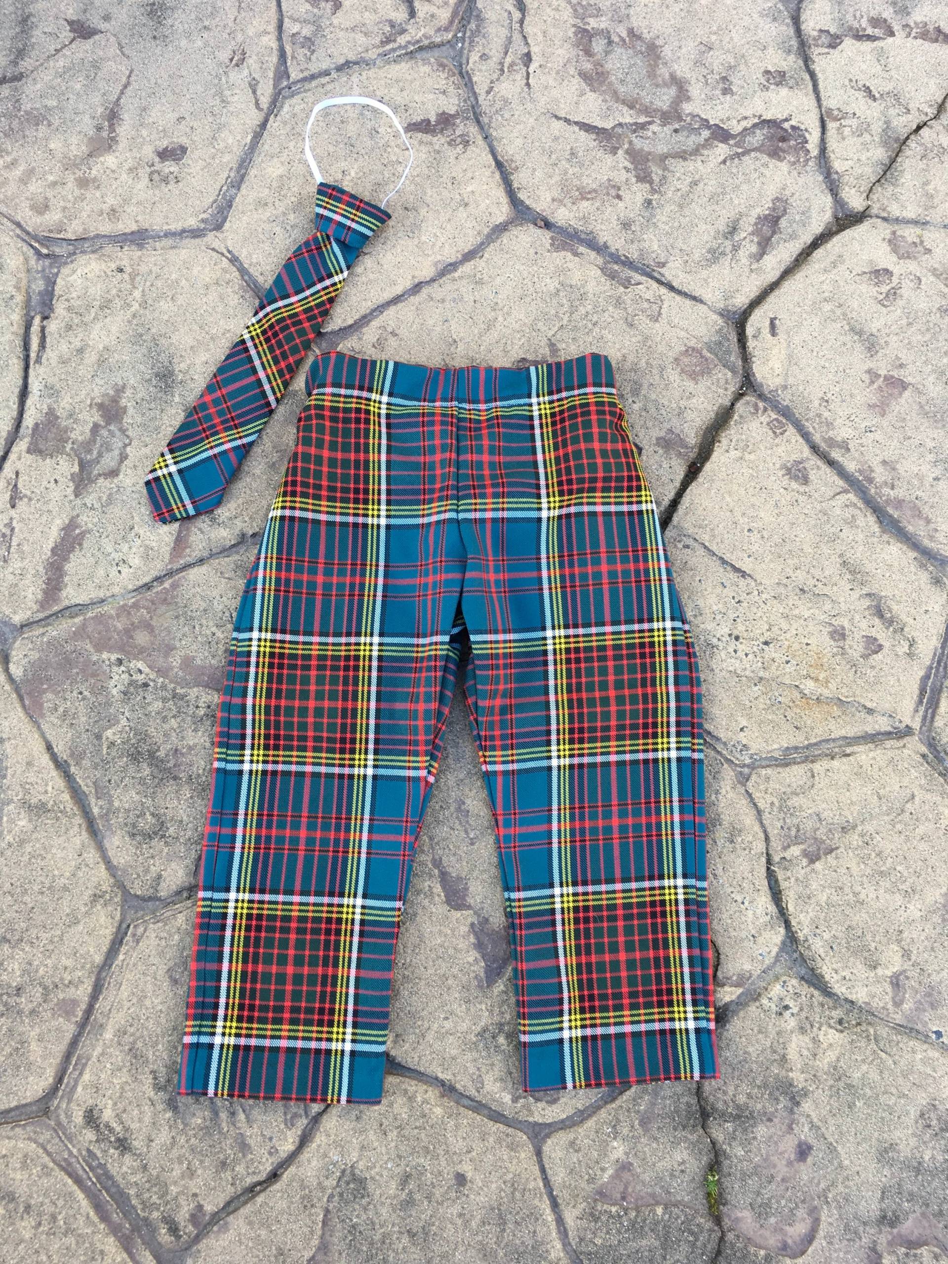 Anderson Tartan Trews Und Krawatte/Fliege Set, Hose, Babys/Kinder von PreciousKidswear