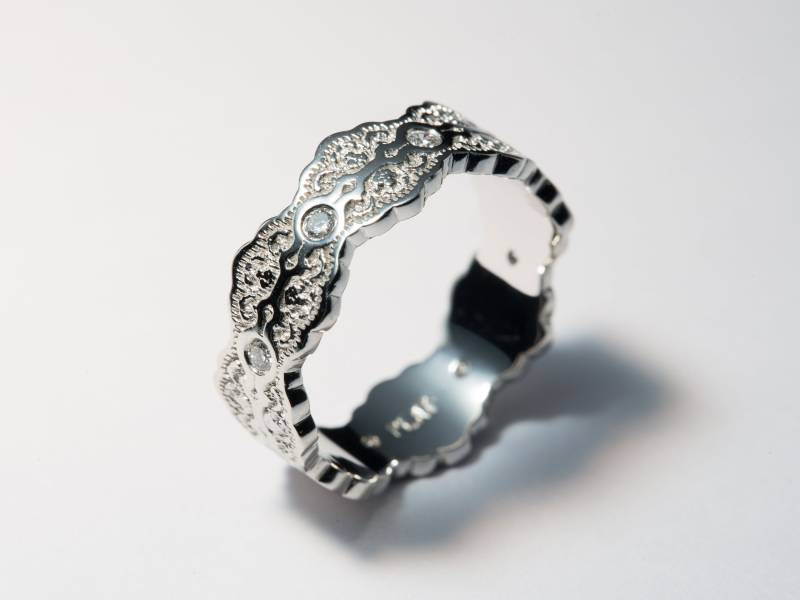 Platin Spitzen Ehering Diamant Ring Für Frauen Platin Spitzen Ehering Diamant Ring Für Frauen von PreciousLaceJewelry